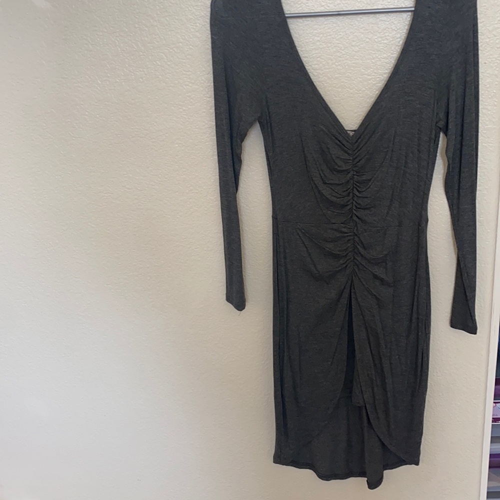 Gray Midi Dress